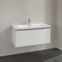 V&b subway 3.0 servantskap 97x42 pure white håndtak i krom