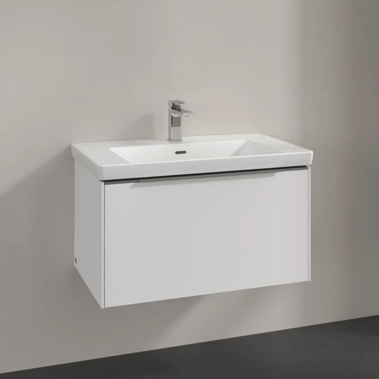 V&b subway 3.0 servantskap 77x42 pure white håndtak i krom