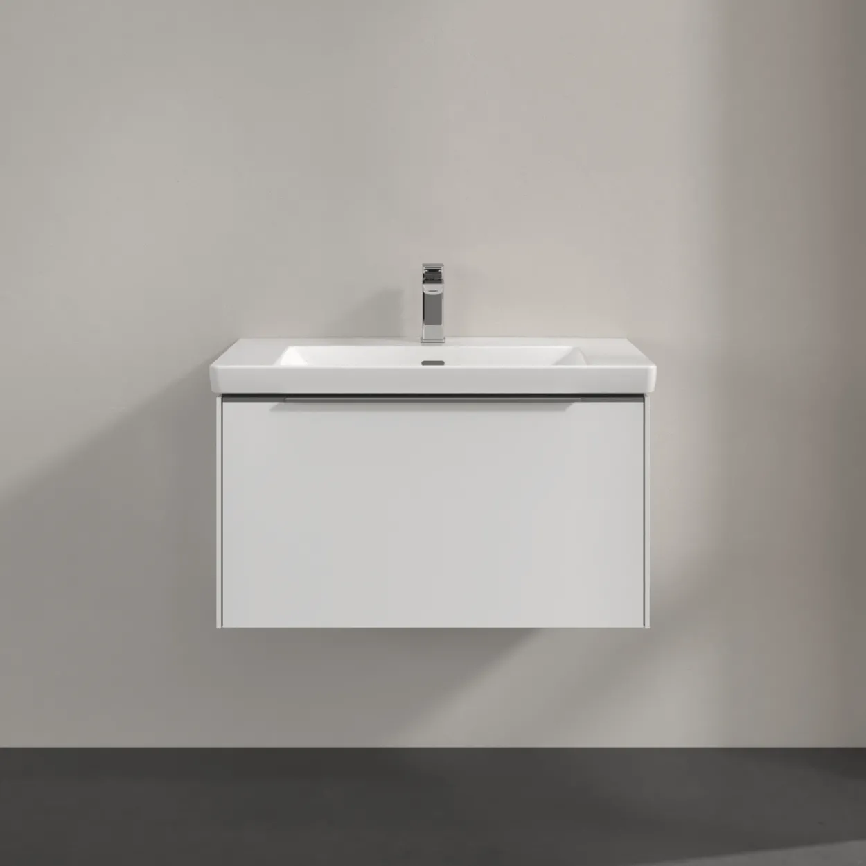 V&b subway 3.0 servantskap 77x42 pure white håndtak i krom