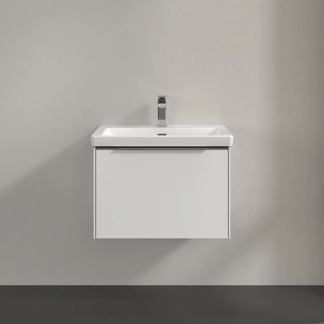 V&b subway 3.0 servantskap 66x42 pure white håndtak i krom
