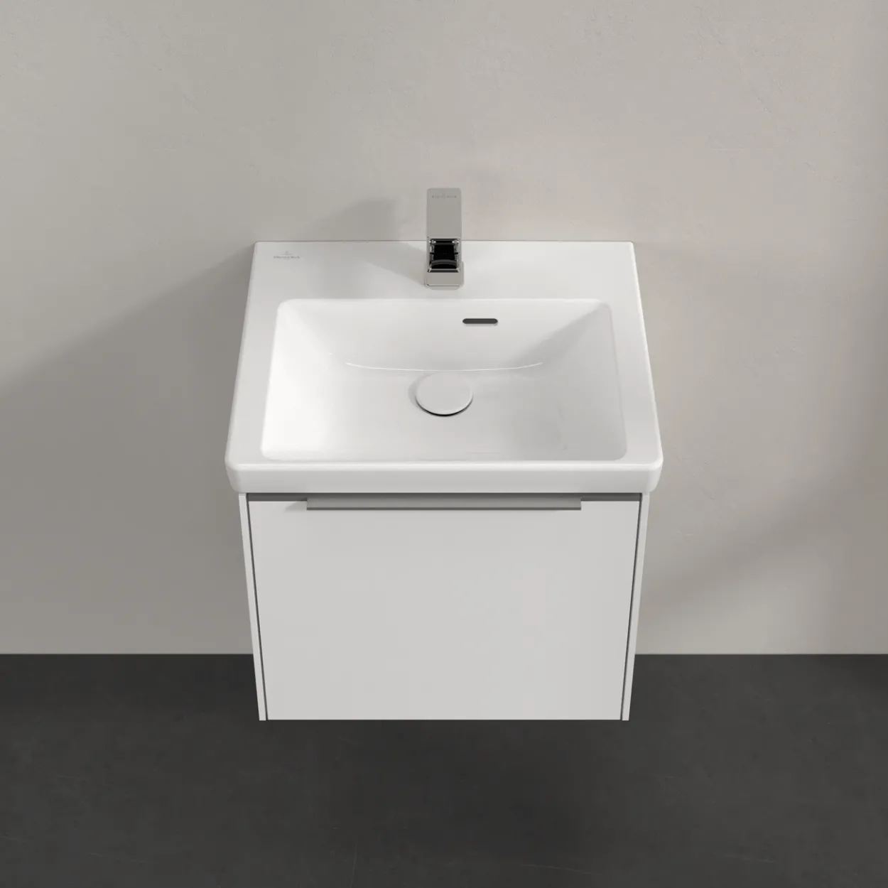V&b subway 3.0 servantskap 47x42 pure white håndtak i krom