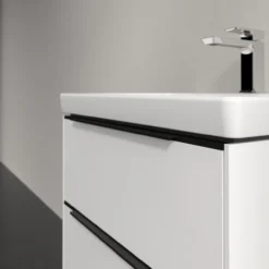 V&b subway 3.0 servantskap 57x47 pure white håndtak i volcano black