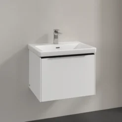 V&b subway 3.0 servantskap 57x42 pure white håndtak i volcano black
