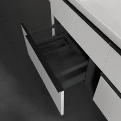 V&b subway 3.0 servantskap 127x57 pure white håndtak i volcano black