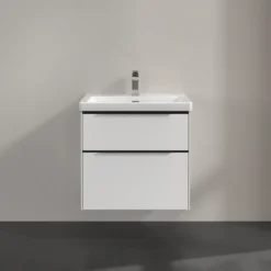 V&b subway 3.0 servantskap 62x57 pure white håndtak i volcano black