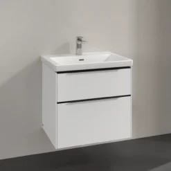 V&b subway 3.0 servantskap 62x57 pure white håndtak i volcano black