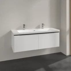 V&b subway 3.0 servantskap 127x42 pure white håndtak i volcano black