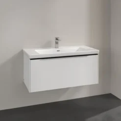 V&b subway 3.0 servantskap 97x42 pure white håndtak i volcano black