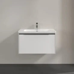 V&b subway 3.0 servantskap 77x42 pure white håndtak i volcano black