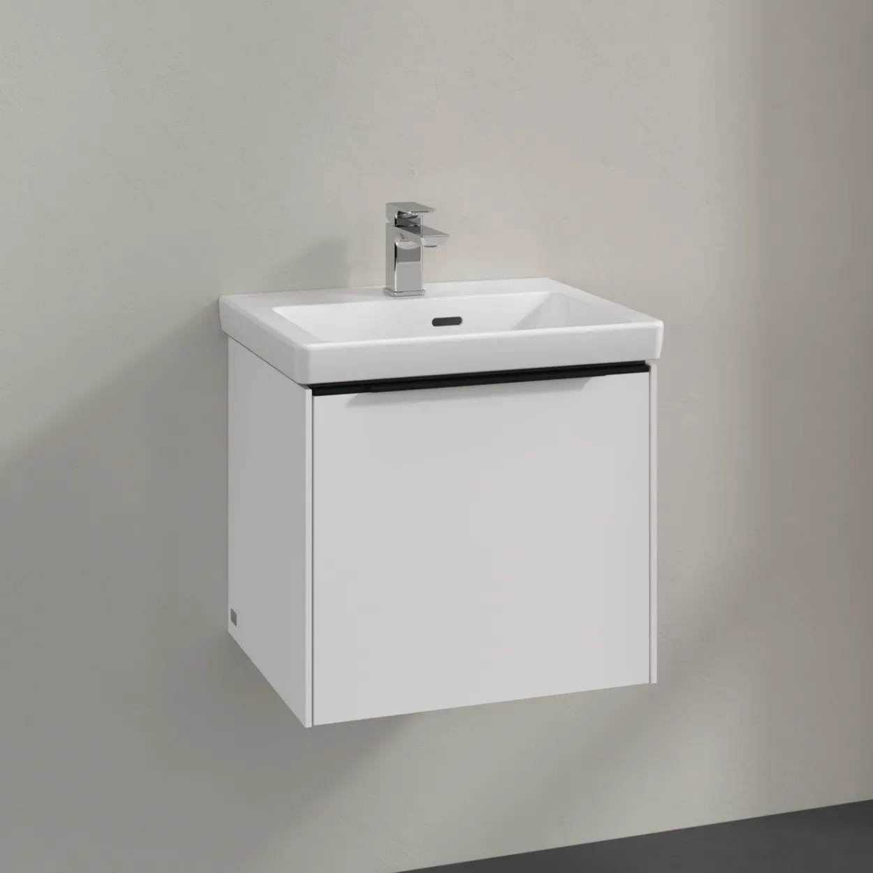 V&b subway 3.0 servantskap 47x42 pure white håndtak i volcano black