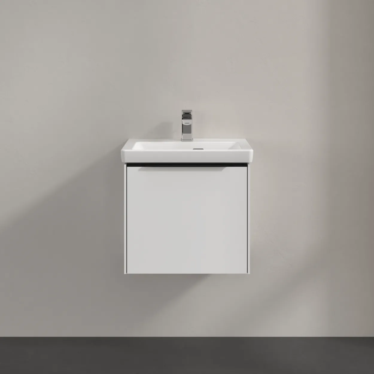 V&b subway 3.0 servantskap 47x42 pure white håndtak i volcano black