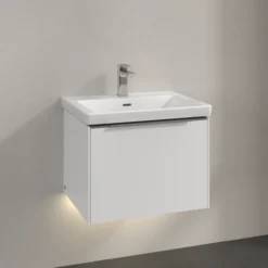 V&b subway 3.0 servantskap 57x42 pure white m/lys håndtak i krom