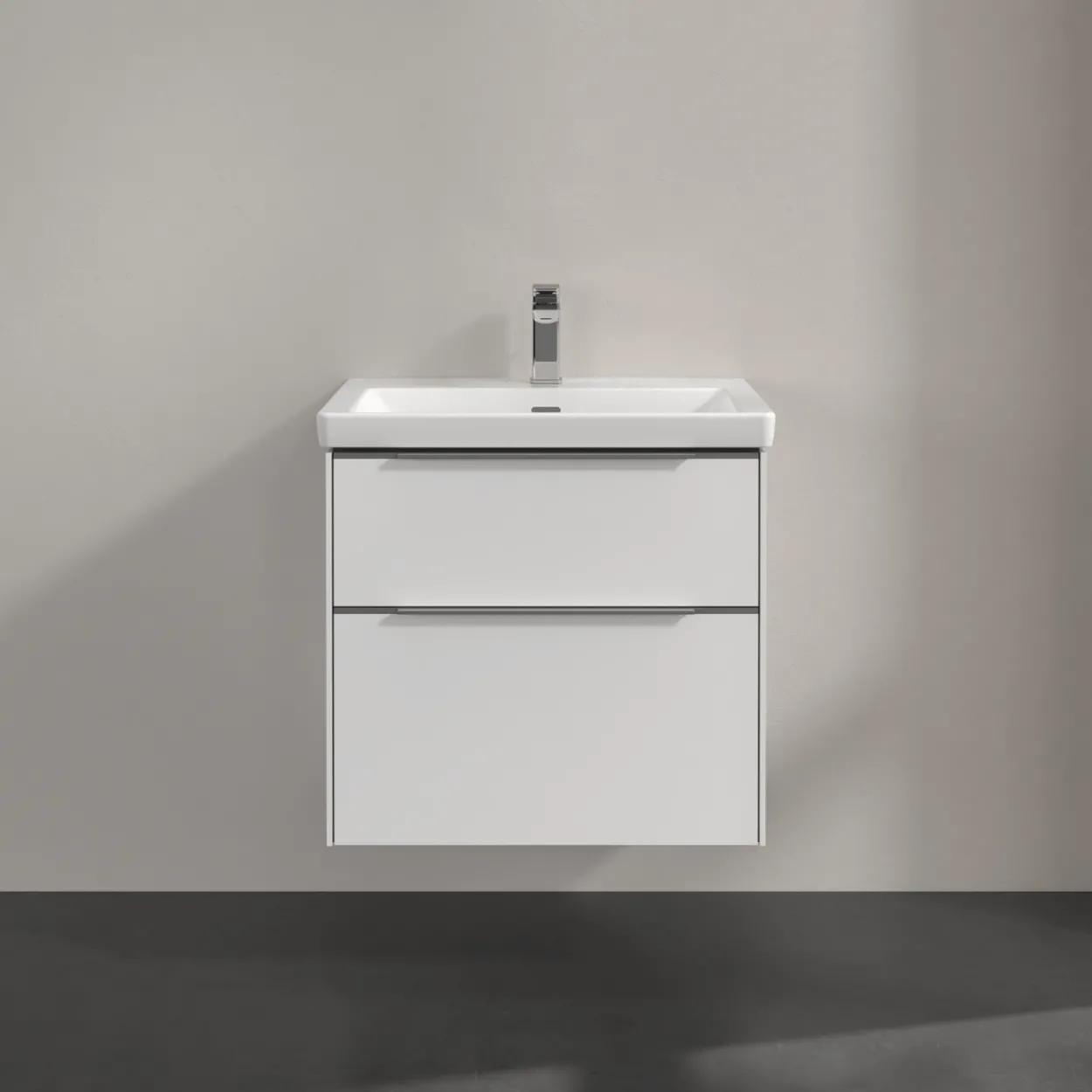 V&b subway 3.0 servantskap 62x57 pure white m/lys håndtak i krom