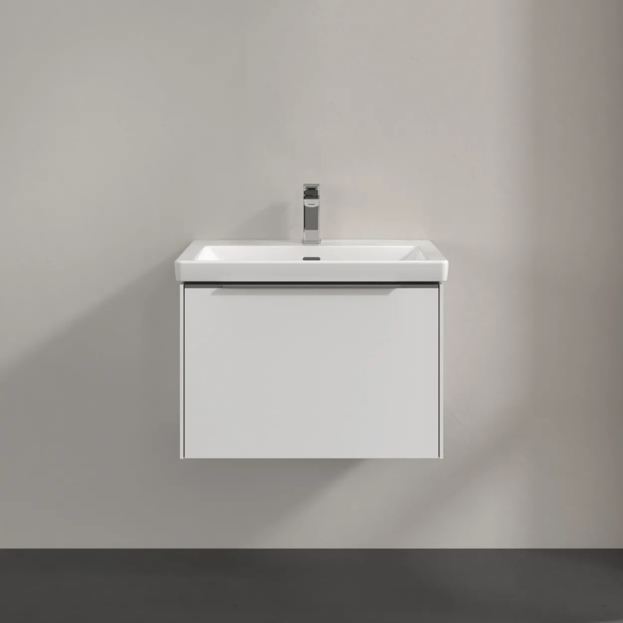 V&b subway 3.0 servantskap 66x42 pure white m/lys håndtak i krom