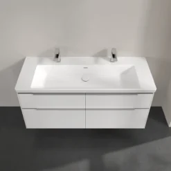 V&b subway 3.0 servantskap 127x57 pure white m/lys håndtak i krom