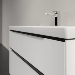 V&b subway 3.0 servantskap 97x57 pure white m/lys håndtak i volcano black