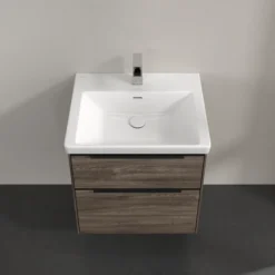 V&b subway 3.0 servantskap 57x47 stone oak håndtak i volcano black