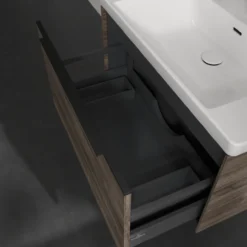 V&b subway 3.0 servantskap 77x42 stone oak håndtak i volcano black
