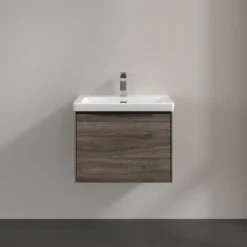 V&b subway 3.0 servantskap 57x42 stone oak håndtak i volcano black