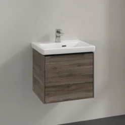 V&b subway 3.0 servantskap 47x42 stone oak håndtak i volcano black
