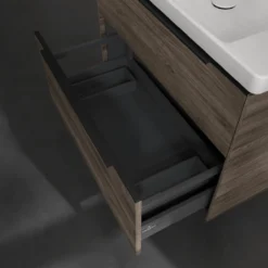 V&b subway 3.0 servantskap 77x57 stone oak håndtak i volcano black
