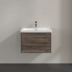 V&b subway 3.0 servantskap 66x42 stone oak m/lys håndtak i krom