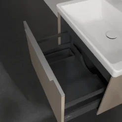V&b subway 3.0 servantskap 66x42 taupe håndtak i krom