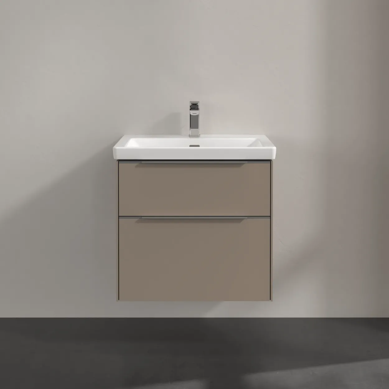 V&b subway 3.0 servantskap 62x57 taupe håndtak i krom