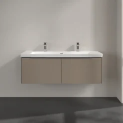 V&b subway 3.0 servantskap 127x42 taupe håndtak i krom