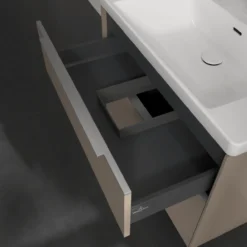 V&b subway 3.0 servantskap 77x57 taupe håndtak i krom