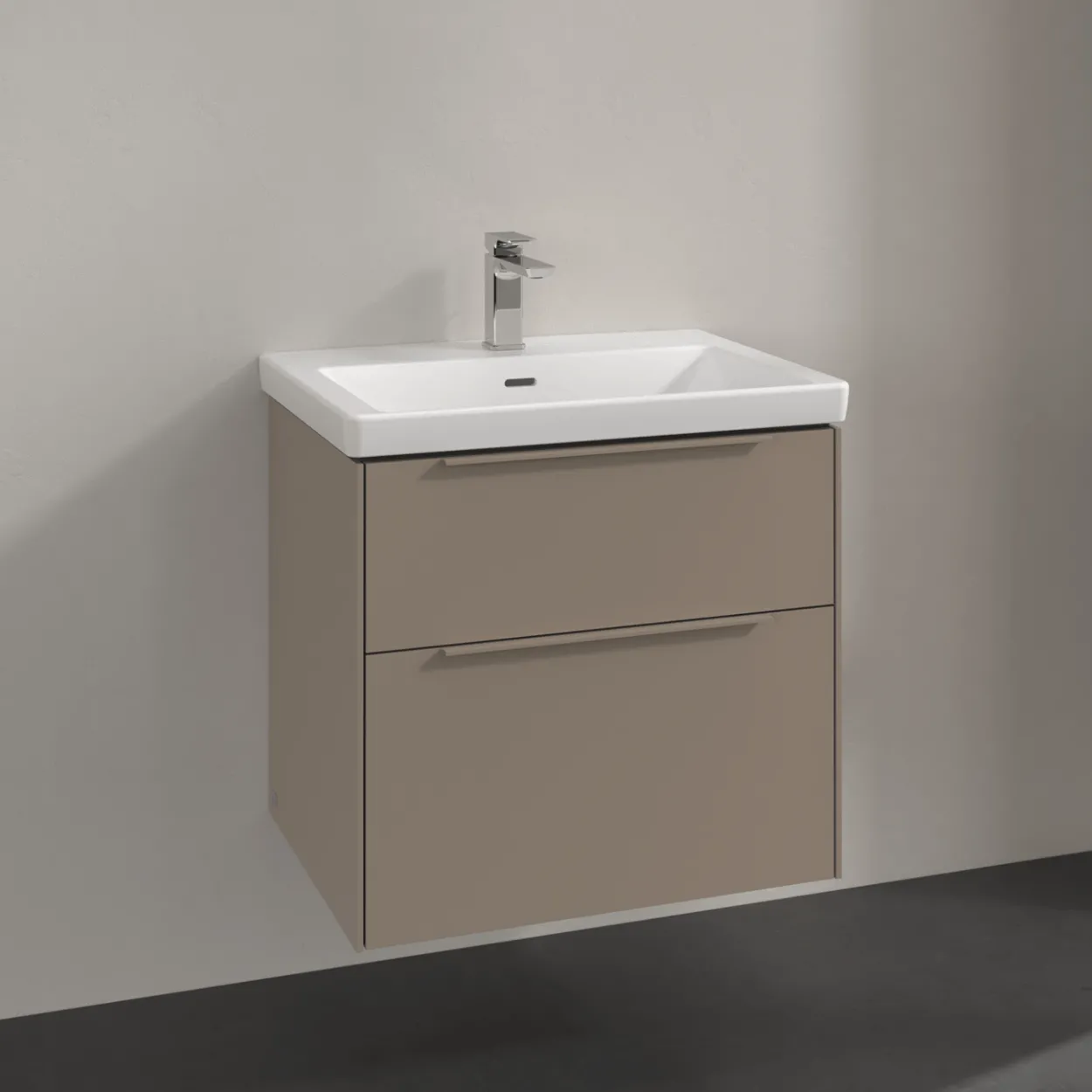 V&b subway 3.0 servantskap 62x57 taupe håndtak i møbelets farge