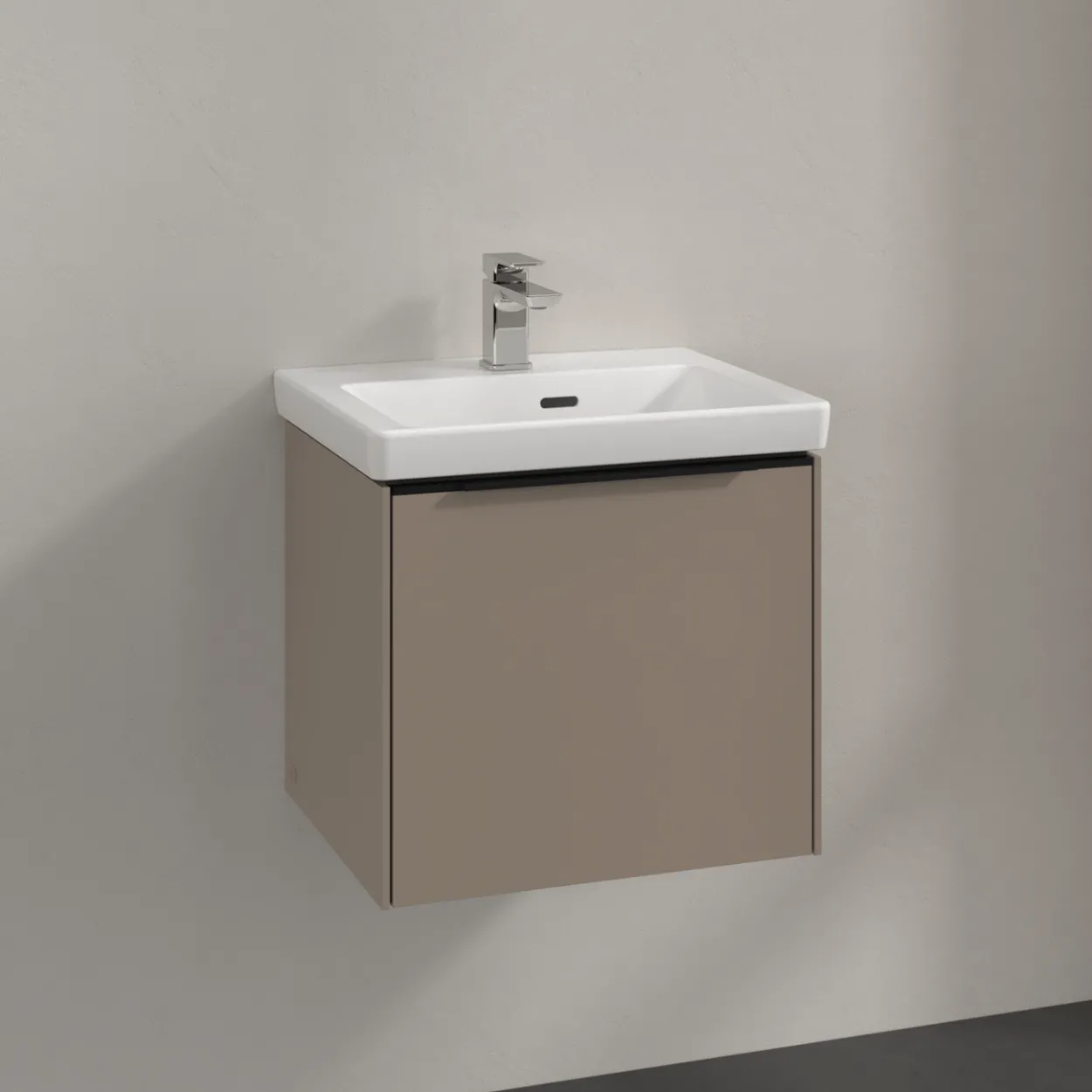 V&b subway 3.0 servantskap 47x42 taupe håndtak i volcano black