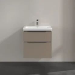 V&b subway 3.0 servantskap 57x47 taupe håndtak i volcano black