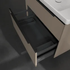 V&b subway 3.0 servantskap 77x57 taupe håndtak i volcano black