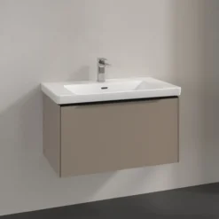 V&b subway 3.0 servantskap 77x42 taupe håndtak i volcano black