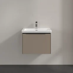 V&b subway 3.0 servantskap 57x42 taupe håndtak i volcano black