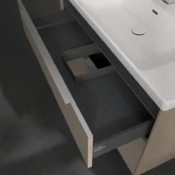 V&b subway 3.0 servantskap 97x57 taupe m/lys håndtak i krom