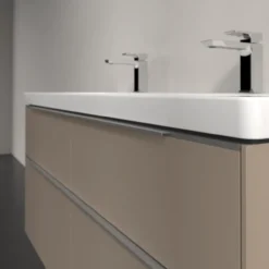 V&b subway 3.0 servantskap 127x57 taupe m/lys håndtak i krom