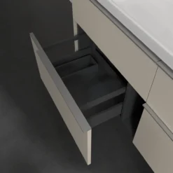 V&b subway 3.0 servantskap 127x57 taupe m/lys håndtak i krom