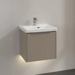 V&b subway 3.0 servantskap 47x42 taupe m/lys håndtak i krom