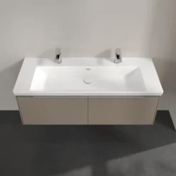 V&b subway 3.0 servantskap 127x42 taupe m/lys håndtak i krom