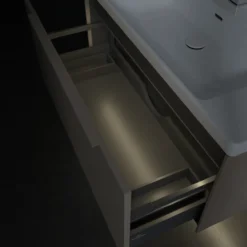 V&b subway 3.0 servantskap 97x42 taupe m/lys håndtak i møbelets farge