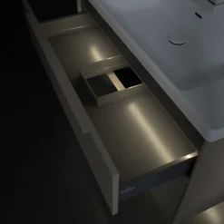 V&b subway 3.0 servantskap 97x57 taupe m/lys håndtak i møbelets farge