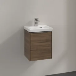 V&b subway 3.0 servantskap 35x42 venstre arizona oak håndtak i krom