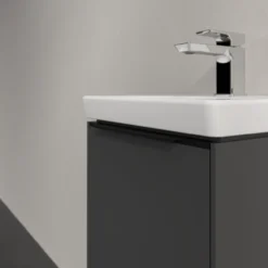V&b subway 3.0 servantskap 35x42 venstre black graphite håndtak i volcano