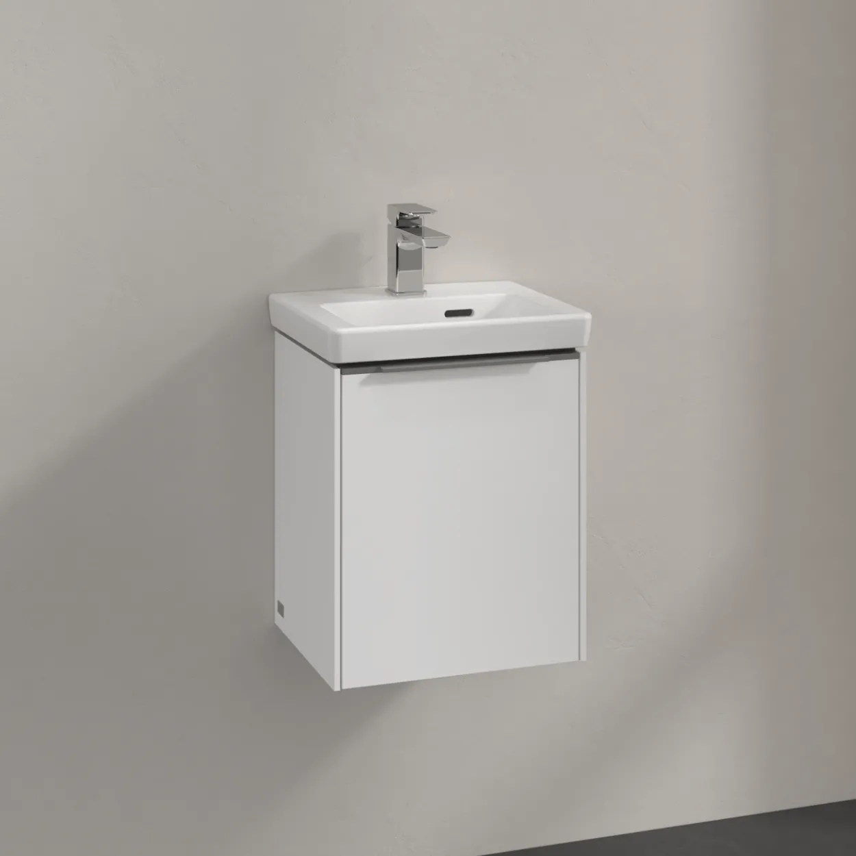 V&b subway 3.0 servantskap 35x42 venstre brilliant white håndtak i krom