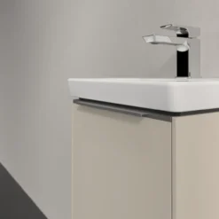 V&b subway 3.0 servantskap 35x42 venstre cashmere grey håndtak i krom