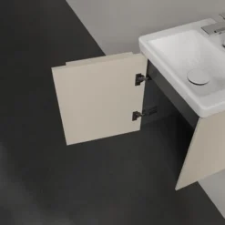 V&b subway 3.0 servantskap 35x42 venstre cashmere grey håndtak i møbelets farge