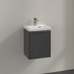 V&b subway 3.0 servantskap 35x42 venstre graphite håndtak i krom
