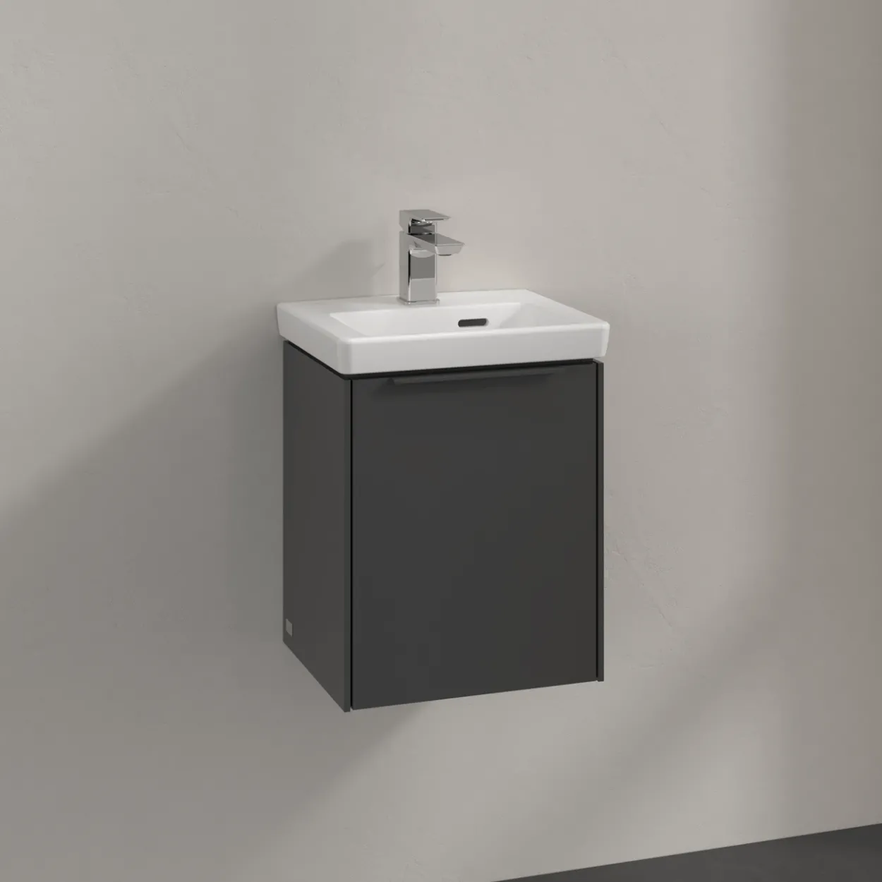V&b subway 3.0 servantskap 35x42 venstre graphite håndtak i møbelets farge